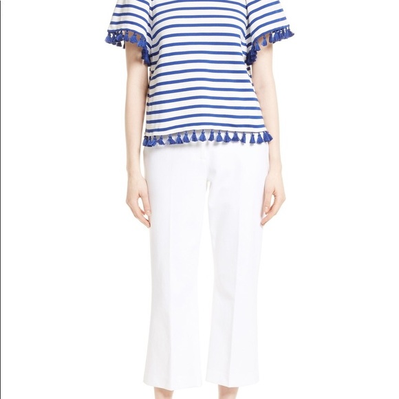 Kate Spade new york tassel stripe flutter sleeve - Picture 2 of 7